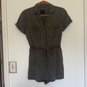 Casual Olive Green Women's Dress